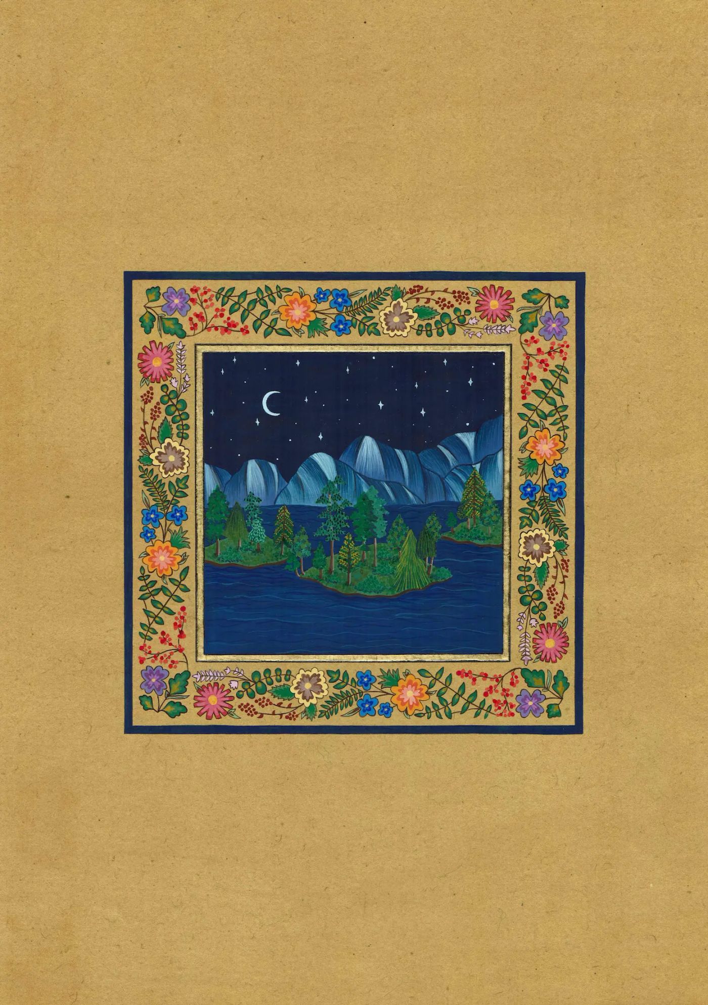 A View from Tarn Hows, original artwork by Haneefah Usmani