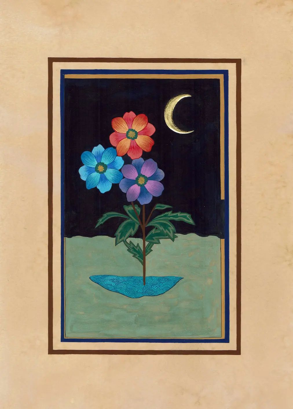 Flowernaut, original artwork by Haneefah Usmani