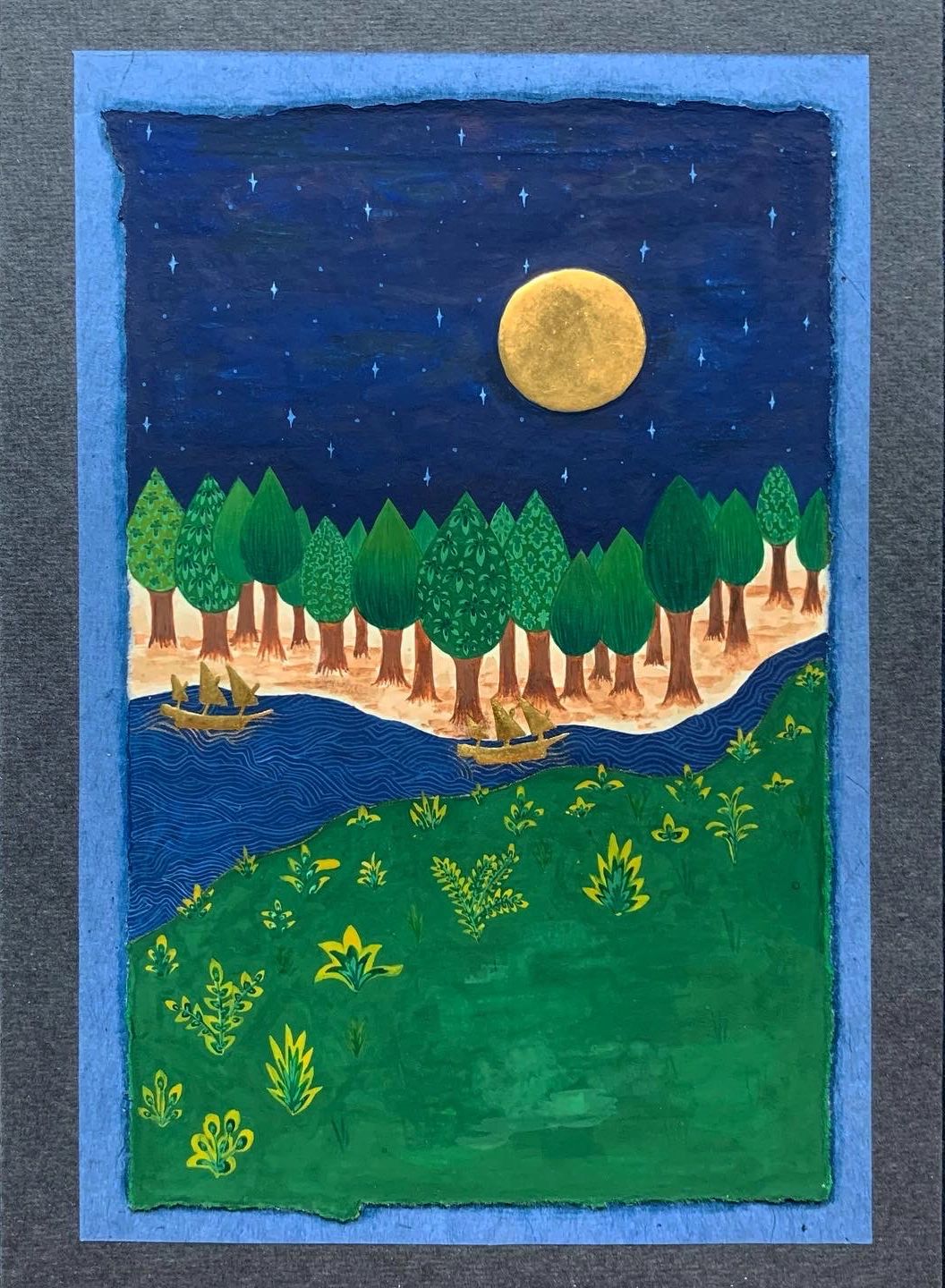In the Night, original artwork by Haneefah Usmani