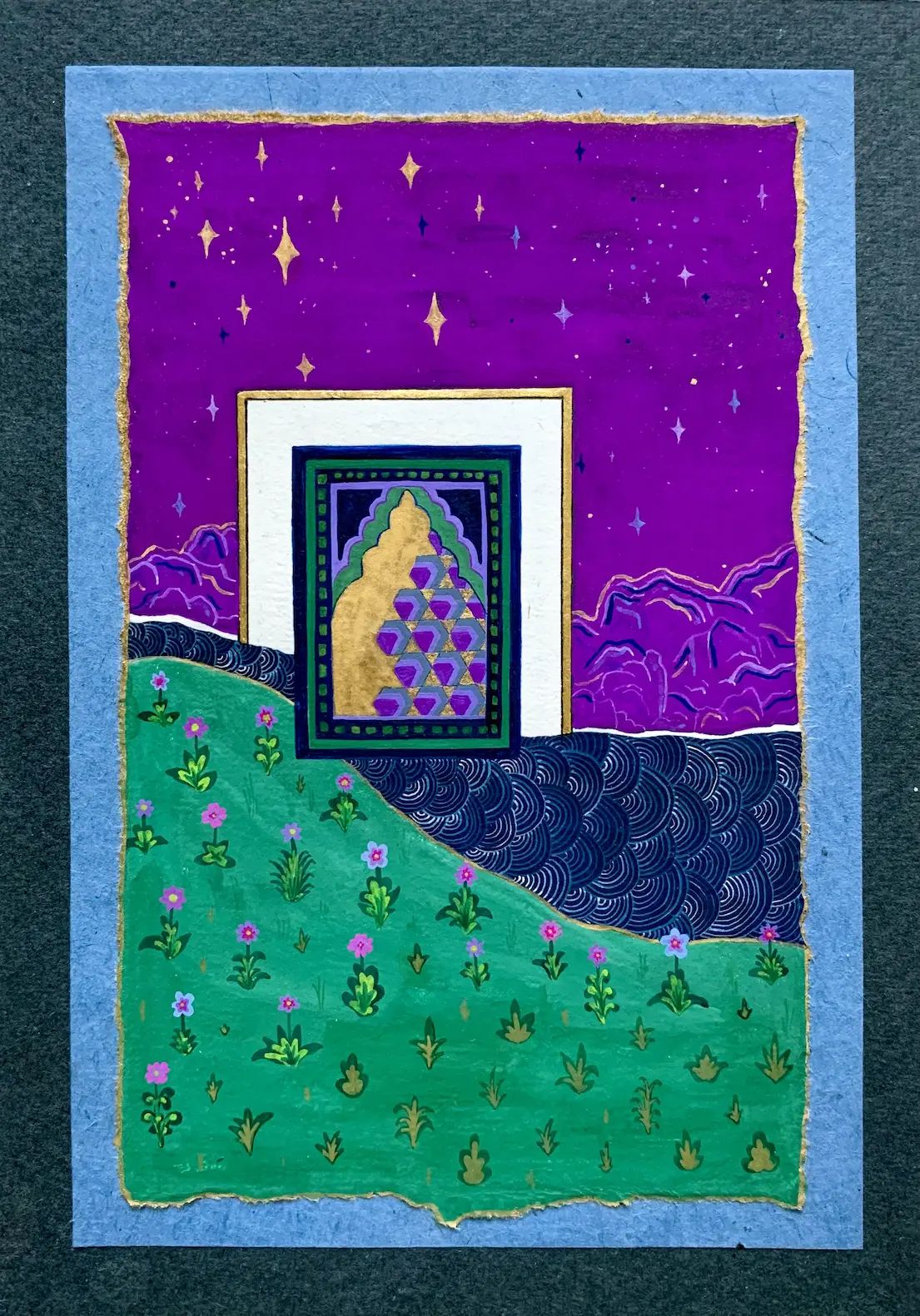 On the River, original artwork by Haneefah Usmani