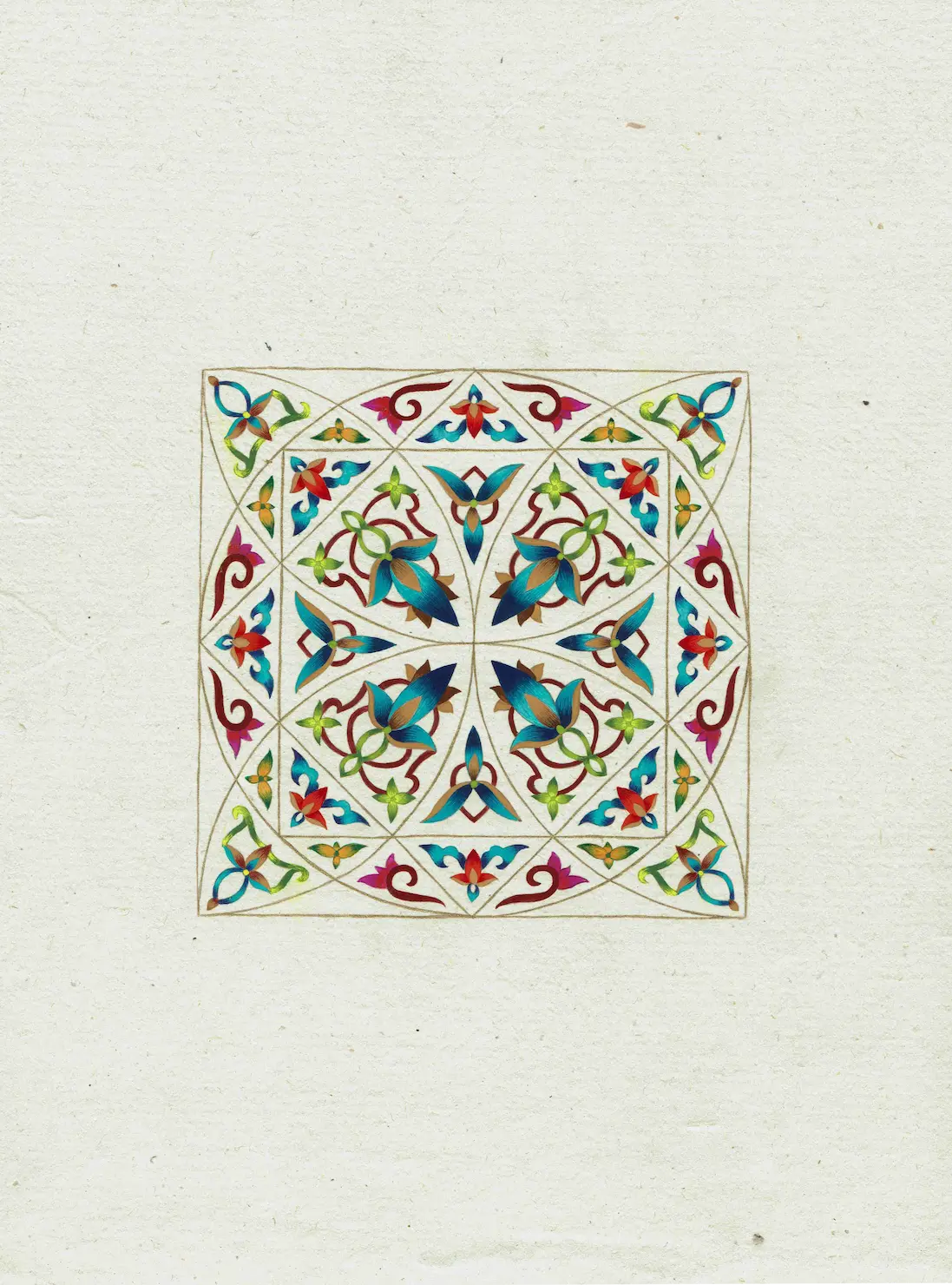 Square Burst, original artwork by Haneefah Usmani