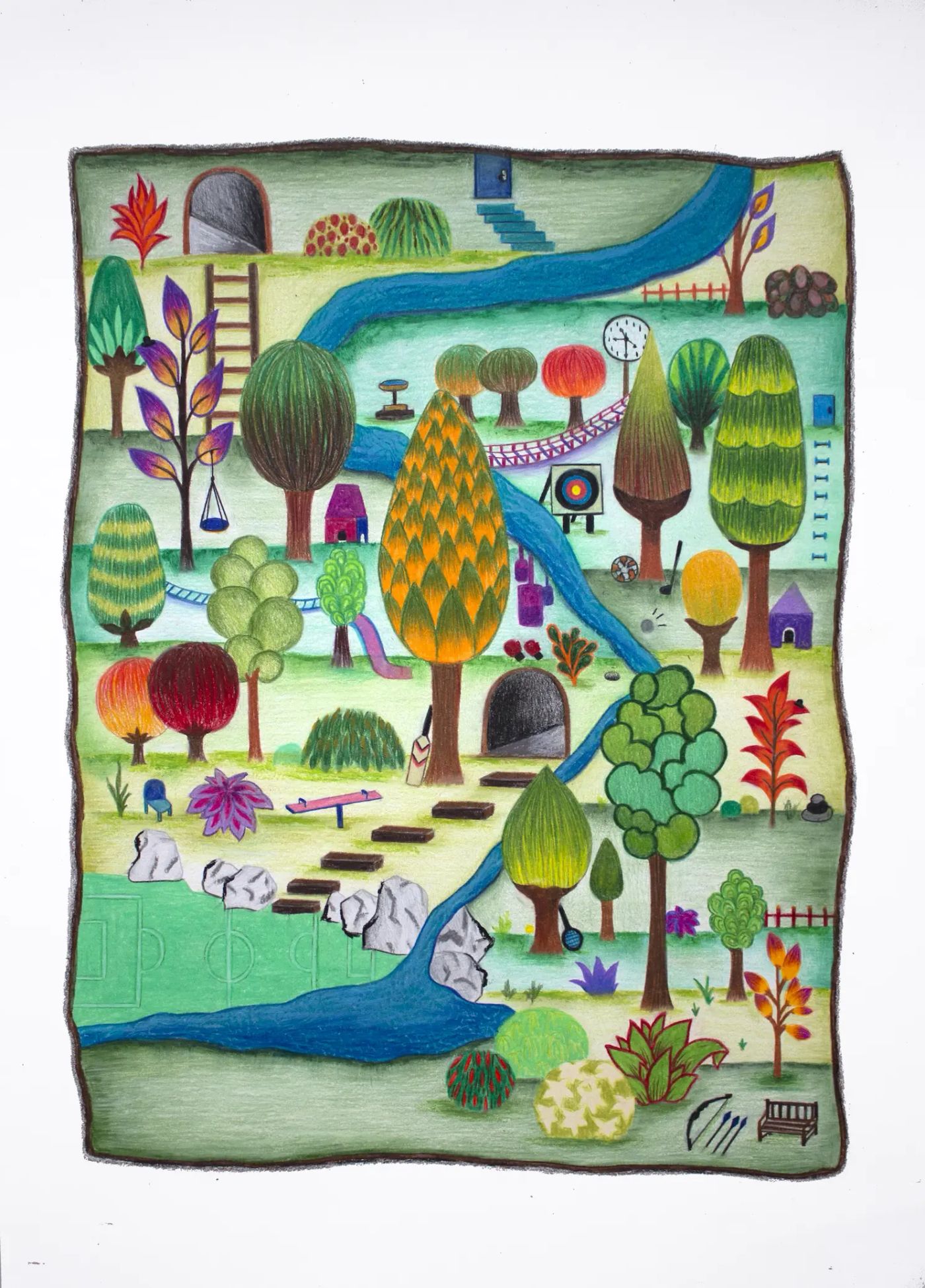 Welcome to the Playground, original artwork by Haneefah Usmani